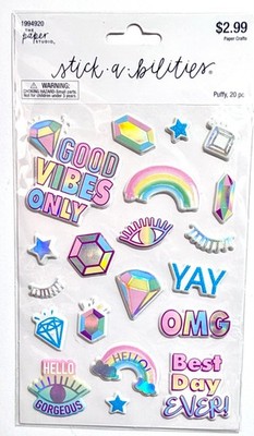 Good Vibes Stickers Scrapbooking Journal Card Paper Studio