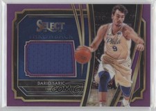 2019-20 Panini Select Throwback Memorabilia Purple Prizm 92/99 Dario Saric no9