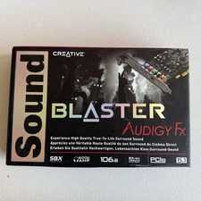 Creative Sound Blaster Audigy FX 5.1 PCIe Sound Card SB1570 24-bit 106dB SBX Pro