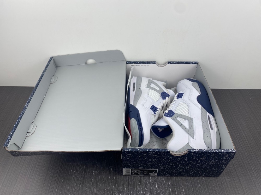 Size 9.5 - Jordan 4 Retro Mid Midnight Navy for sale online | eBay