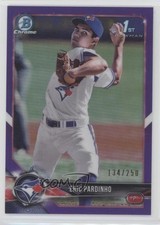 2018 Bowman Chrome Prospects Purple Refractor 134/250 Eric Pardinho #BCP110 7i2