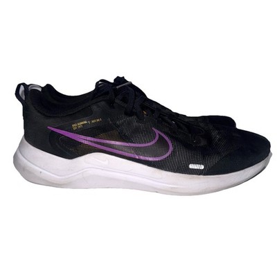 Nike Downshifter 12 Size 11 Women's Black/Purple/White Running Shoes Sneakers 