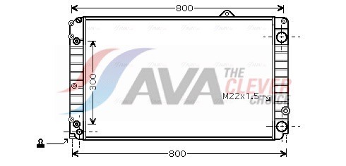 RADIATOR ENGINE COOLING AIA2099 FOR AUDI A8D2 AEM/AKG/ABZ 4.2L 8cyl A8 D2 2.8L - Picture 2 of 8