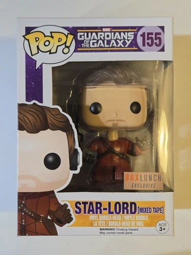Funko Pop! Guardians of the Galaxy: Star-Lord (Mixed Tape) #155 - Box Lunch