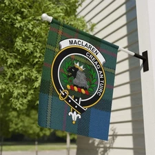 MacLaren Clan Scottish Tartan Garden Flag