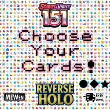 Pokemon TCG Scarlet  Violet 151 "Choose Your Cards " Reverse Holo C/U/R