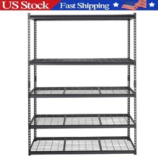 5-Tier Storage Shelving Unit ,Heavy Duty Adjustable Garage Storage Shelves Rack
