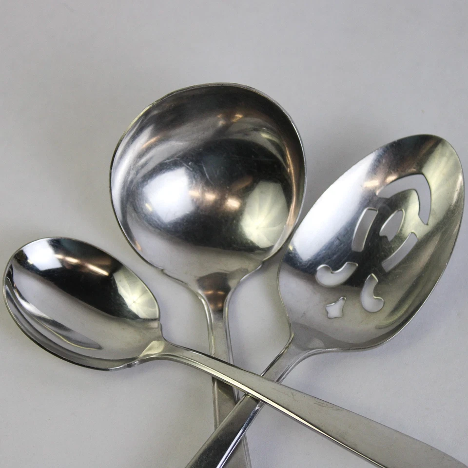 Set of 3 Duchess Serving Spoons DCS1 Stainless Steel Gravy Ladle Slotted Sugar - Image 3 of 4