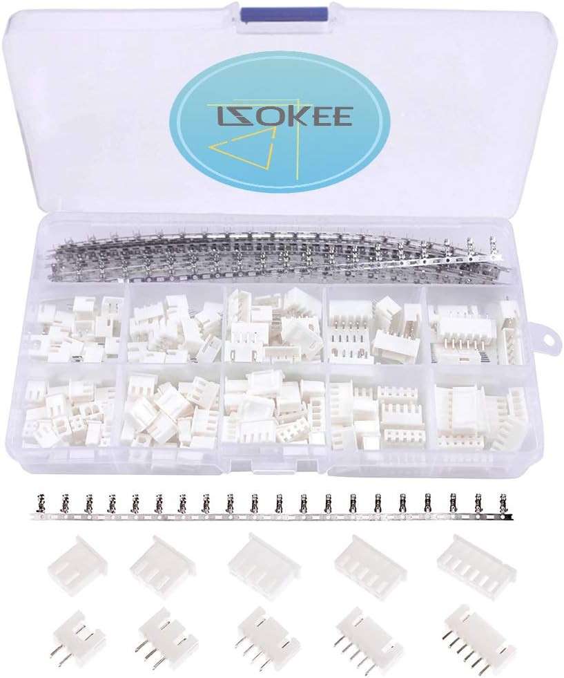 IZOKEE 460pcs JST Connector Kit 2.54mm Female Male Crimping Plier Set