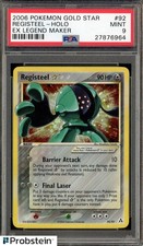 Pokemon 2006 Gold Star Ex Legend Maker #92 Registeel Holo PSA 9 COME NUOVO