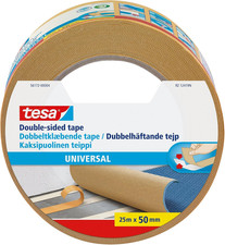 Tesa UK 56172-00004-11 Strong Double Sided Adhesive Tape for Fixing Carpets, 25