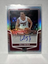 2024-25 Donruss Cole Swider Signature Series Auto #SS-CSH Heat