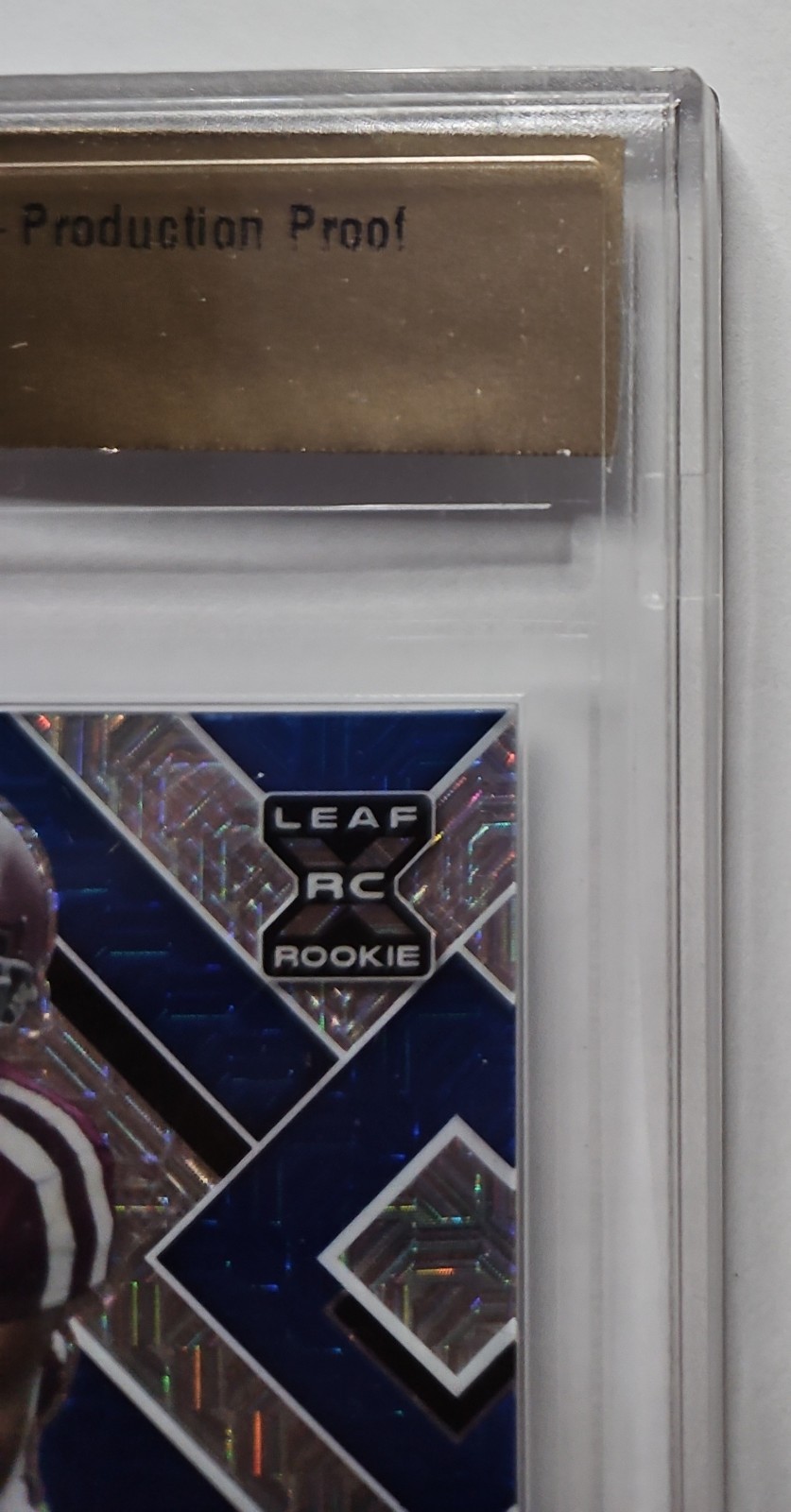 2022 LEAF METAL MOJO BLUE ROOKIE SP 1/1 AUTO ISAIAH SPILLER LOS ANGELES CHARGERS view 4
