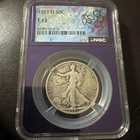 1921-D Walking Liberty Half Dollar NGC F12  Nice Original Key Date