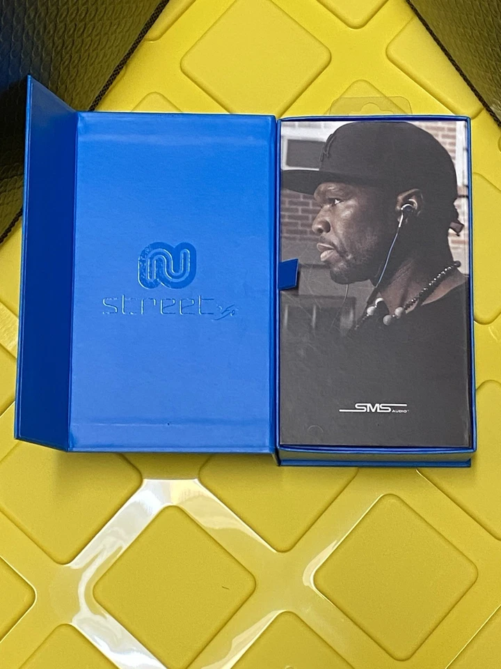 Teléfonos intrauditivos SMS Audio STREET by 50 Shadow negros y azules. S4 Foto 3 de 4