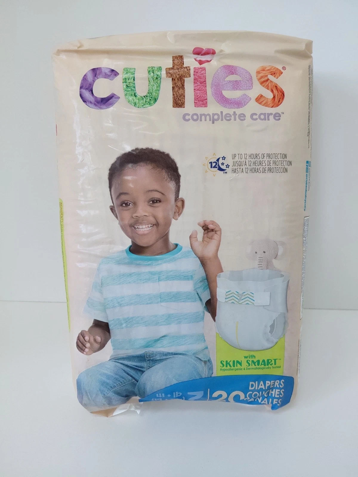 Cuties Complete Care Diapers Size 7 Pack Of 20 For 41+ lbs Hypoallergenic NEW