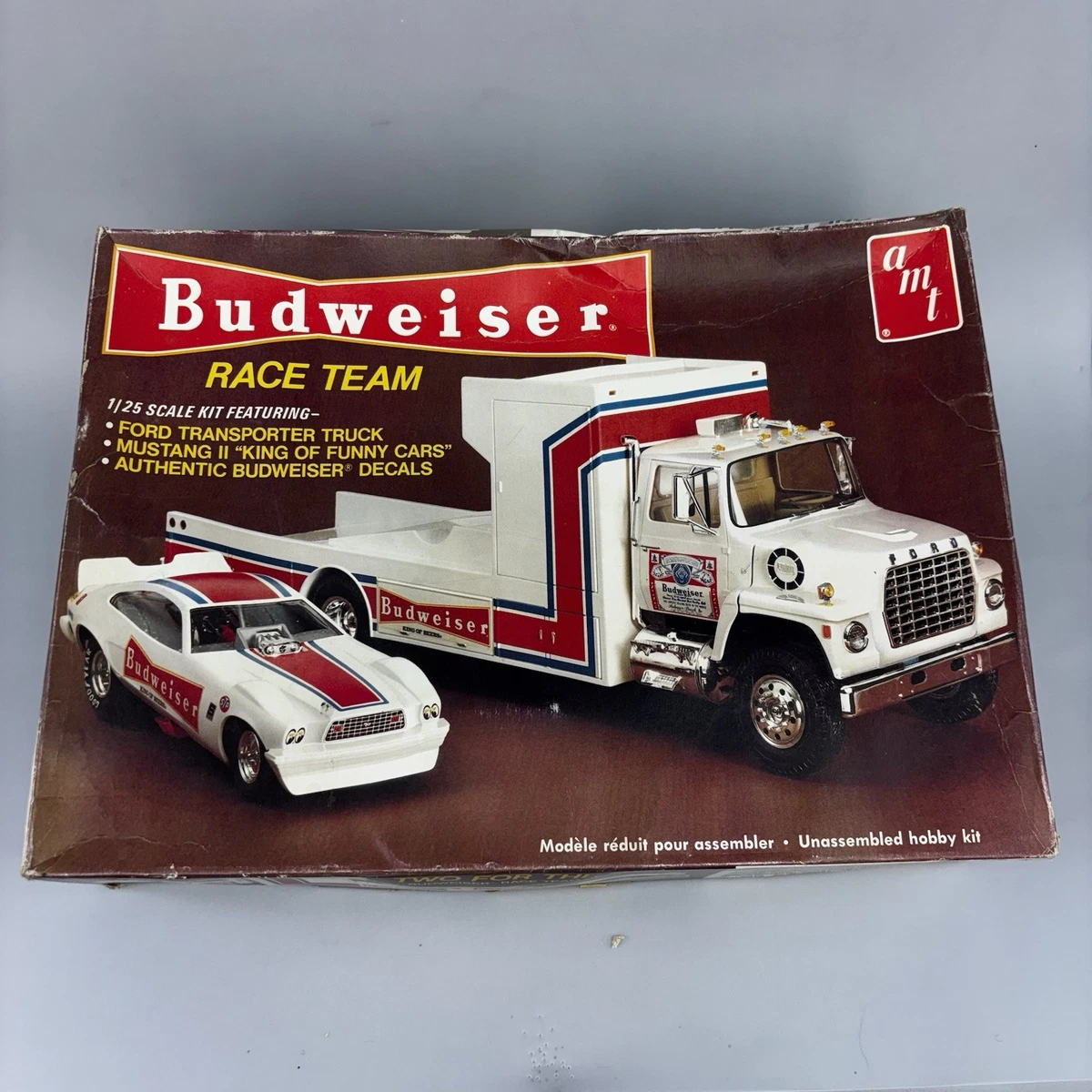 AMT Budweiser Race Team Mustang Funny Car Ford Ramp Truck KIT 1/25