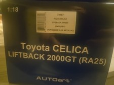 AUTOart Toyota Celica Liftback 2000GT (RA25) 1973 (Turquoise Blue Metallic) 1/18