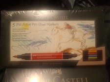 Faber-Castell Pitt Artist Pen Dual Markers Pastel Tones, 5ct