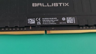 Crucial Ballistix 16GB (8GBx2) DDR4 3200MHz RAM (BL8G32C16U4B.8FE