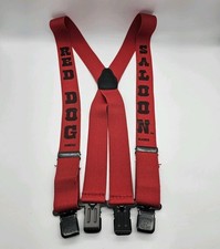Red Dog Saloon Juneau Alaska SUSPENDERS Red W/Black