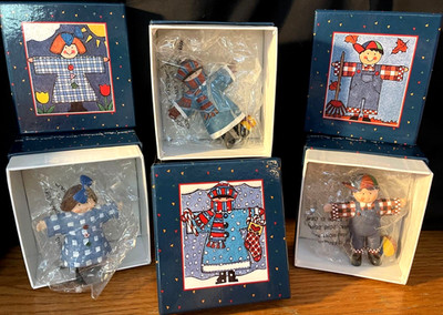 BOX BUDDIES Lang & Wise Sherry Buck Baldwin W/boxes Fall & Winter-Set of 3 LOT
