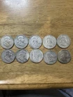 Franklin Half Dollar Silver Business Strike 1961-1963 Lot Of 10