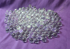 Lot of 1.6 Pounds lbs Clear Glass Marbles Bulk Craft Supply 9/16" Diameter
