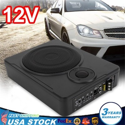 8'' Woofer Car Audio Modified Subwoofer Slim Under-Seat Power Amplifier Speaker