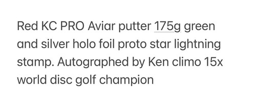 Innova disc golf KC Pro AVIARS Autographed by KEN Climo 15X disc golf champion - Picture 47 of 96