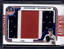 2024 USA Baseball Stars & Stripes #JM-WIL Cooper Williams /27 Jumbo Patch Auto