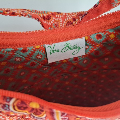 Vera Bradley Paprika Olivia Handbag Purse Medallion Small Zipper Cotton Quilted - Picture 4 of 4