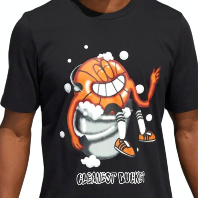 NEW MENS ADIDAS ORIGINALS CLEANEST BUCKET BASKETBALL TEE SHIRT