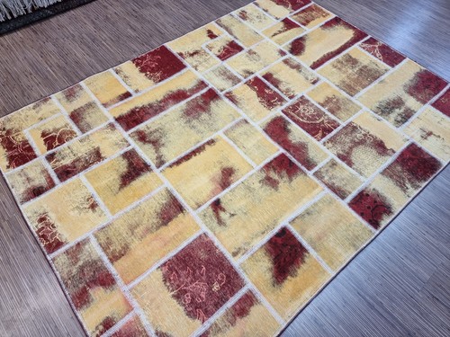 22121054-Maravilloso Original Persa Patchwork,245x175 cm2, alfombra, alfombra - Imagen 5 de 11