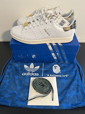 Adidas Stan Smith Bape 30th Anniversary Shoes 9.5 Men s IG1115
