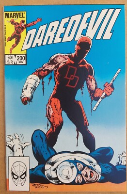 Daredevil #200 Marvel 1983 App of Black Widow Kingpin Bullseye BYRNE Cover B4P3