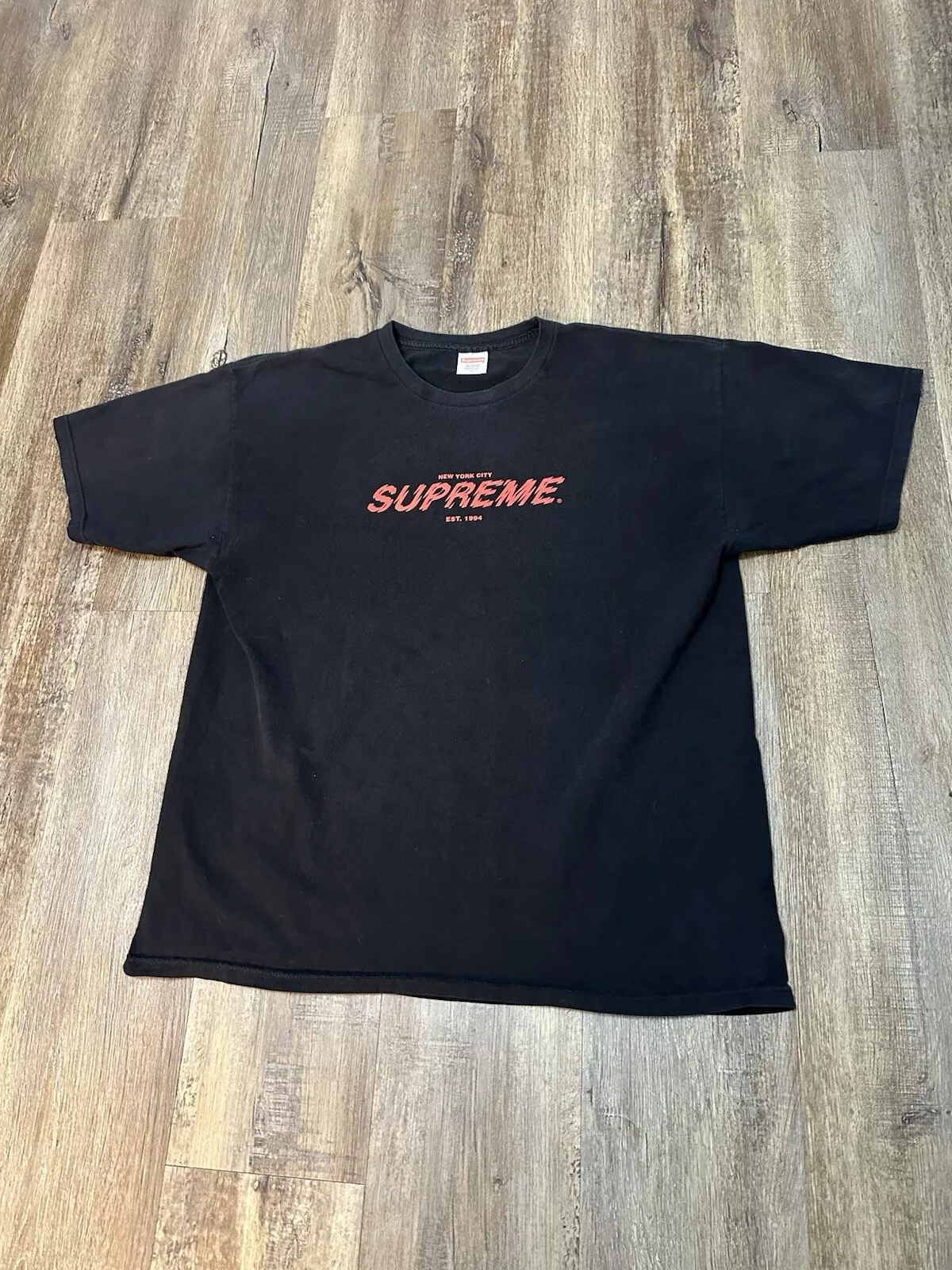T shirt Supreme 77 Fw12 2012 XL noir rouge