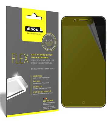 3x Schutzfolie für ZTE Blade A610 Plus Folie, 100% Displayabdeckung, dipos Flex