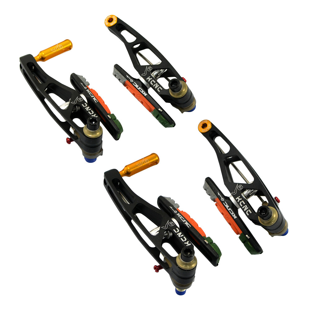 KCNC V6 VB6 MTB V-Brake Set ( V-Brakes and Levers) , Black KCNC V6 VB6 MTB V-Brake Set ( V-Brakes and Levers) , Black