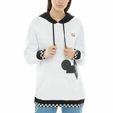 Vans x Disney Mickey Mouse Checkerboard Pullover White Black Women VN0A3UHGYB2