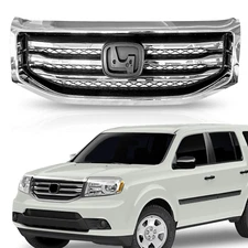 Front Bumper Upper Grill Grille Assembly Fits Honda Pilot 2012-2015 HO1202108