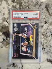 2023 Bowman U Now Caitlin Clark #64 3rd Straight Big Ten Champs PSA 10