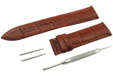 BROWN Genuine Leather Strap/Band fit ZENITH Watch Clasp 18 19 20 21 22mm