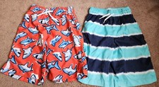 Lot Of 2 Pairs Of Boys Children's Place Swim Shorts, Size 7/8 M 