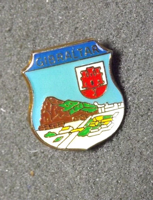Gibraltar British Overseas Territory Iberian Peninsula Lapel Pin Travel Souvenir