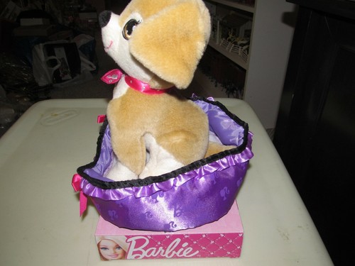 Barbie Fab Pets w/Bed Puppy Dog 10" Stuffed Animal Mattel New in Box - Picture 4 of 9