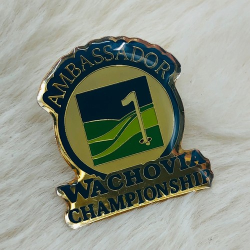 Wachovia Championship Golf Ambassador Enamel Lapel Hat Pin Charlotte NC