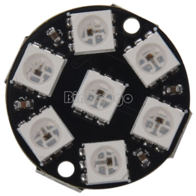 7-Bit WS2812 5050 RGB LED Ring Round Decoration Bulb For Arduino