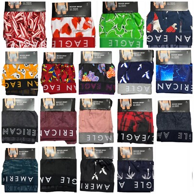 NWT AMERICAN EAGLE Men's 4.5'' Boxer Brief Sz XS-S-M-L-XL Jersey Knit #26