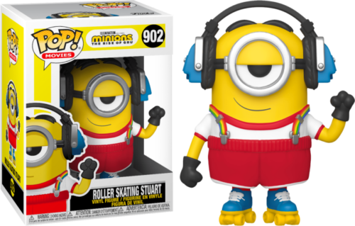 DESPICABLE ME MINIONS RISE OF GRU ROLLER SKATING STUART 3.75"" POP VINYL FIGURE